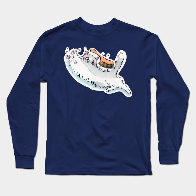 Uni cat Long Sleeve T-Shirt by MinranZhang